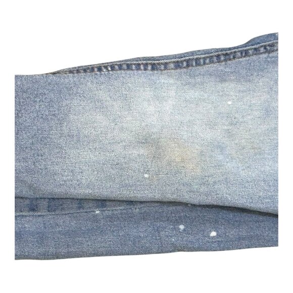 Izod Skinny Fit Mens Jeans 36x32 Light Wash Denim Distressed Work Pants READ - Picture 7 of 7